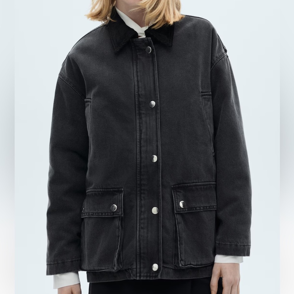 Mango Black Utility Jacket - Picture 6 of 6